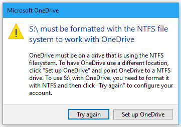 Microsoft ép người dùng OneDrive sử dụng NTFS