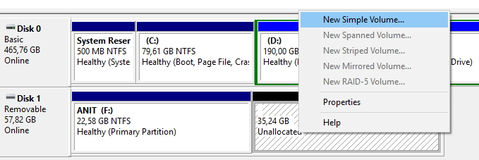 Hướng dẫn chia phân vùng ổ đĩa trên Windows 10
