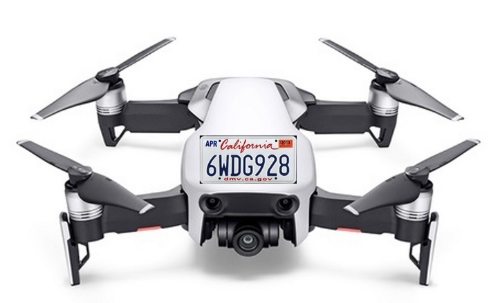 Giới chức Mỹ muốn gắn biển số giống như trên xe máy, ôtô cho drone để tiện kiểm soát