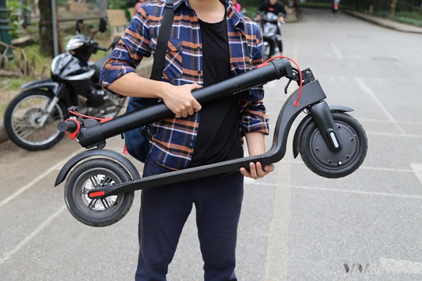 Xe điện 2 bánh dạng xếp scooter đã có mặt tphcm