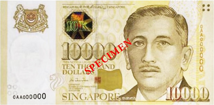 Tờ bạc 10000 đô la Singapore khoảng 171 triệu đồng có hợp pháp không