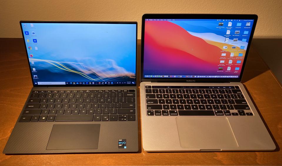 Forbes thử nghiệm so sánh MacBook Pro M1 13 inch cùng với Dell XPS 13